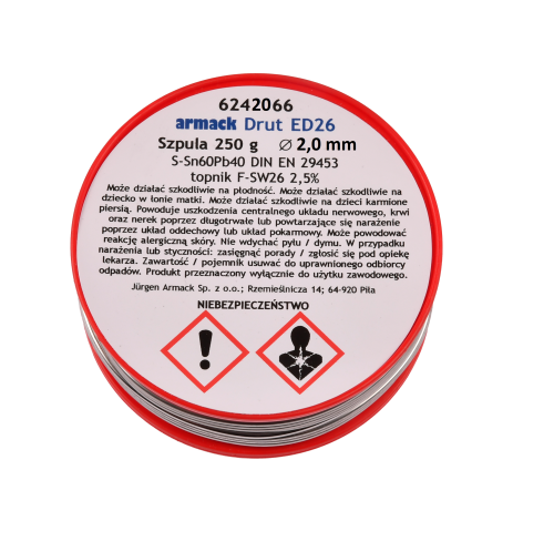 armack Drut ED26 2,0mm 250g Sn60Pb40 z topnikiem