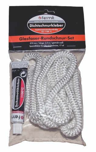 ZESTAW sznur uszczelniający 8mm + klej FERMIT 17ml (30g)