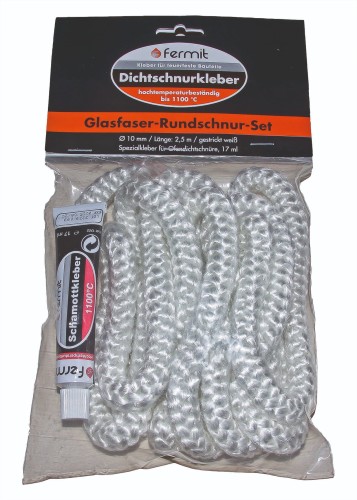 ZESTAW sznur uszczelniający 10mm + klej FERMIT 17ml (30g)